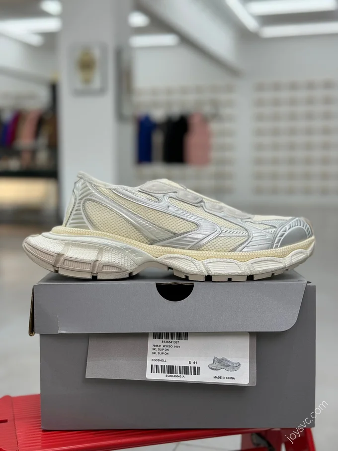 Balenciaga 3XL White Gold Slip-On