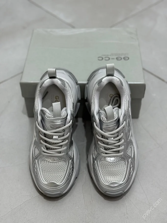 GG-CC Gen 3 Dad Shoes Silver 8cm Platform