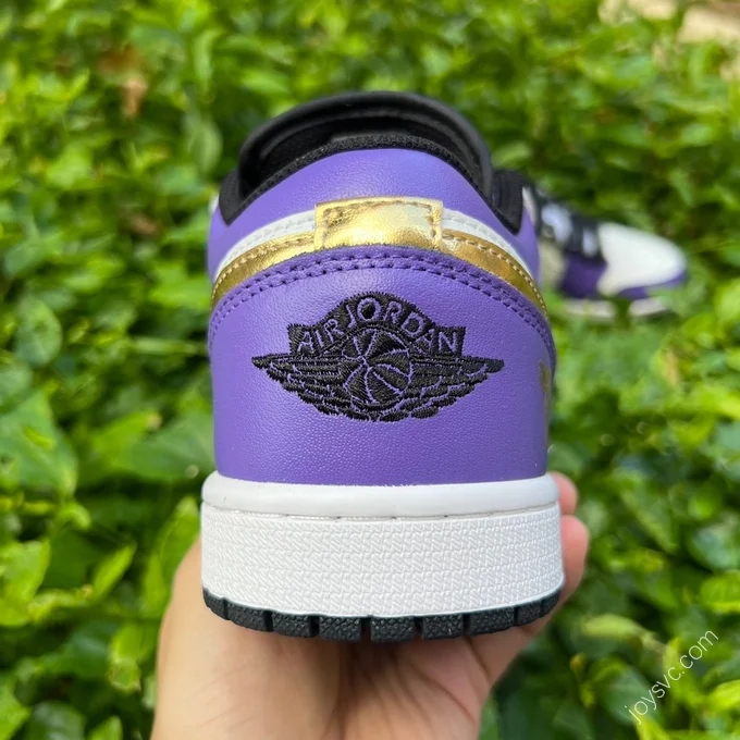 Air Jordan 1 Low White Purple Sneakers DC2024-028