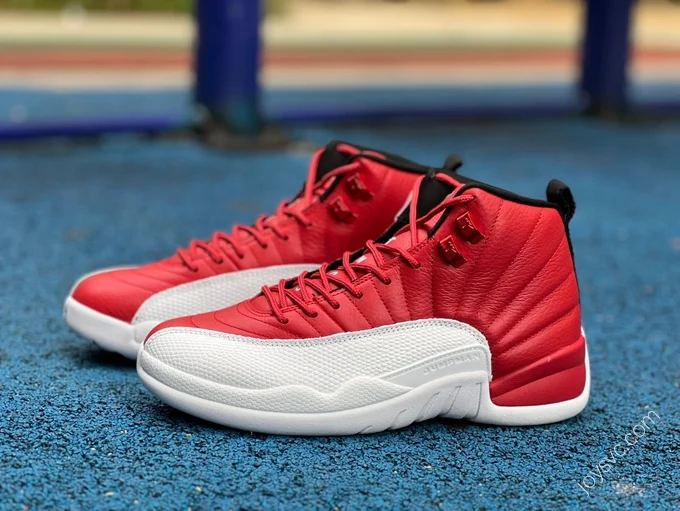 Air Jordan 12 White Red Sneakers 130690-600