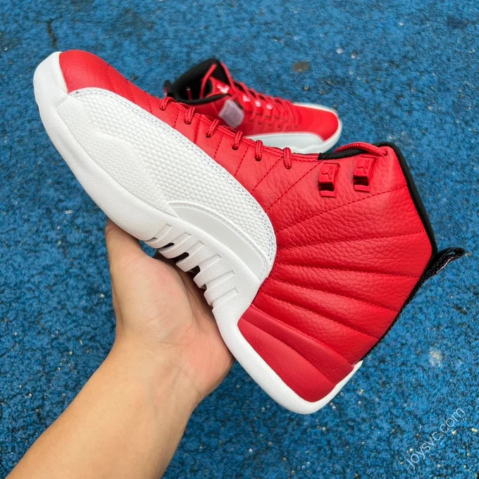 Air Jordan 12 White Red Sneakers 130690-600