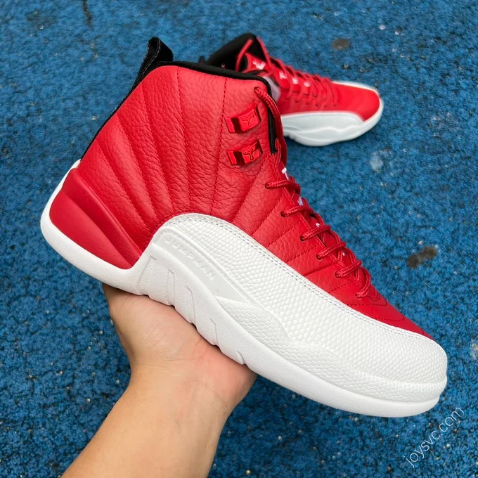 Air Jordan 12 White Red Sneakers 130690-600