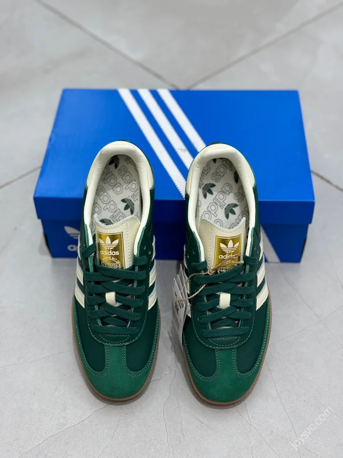 Adidas Originals Samba Green White T-Toe Shoes IE0872