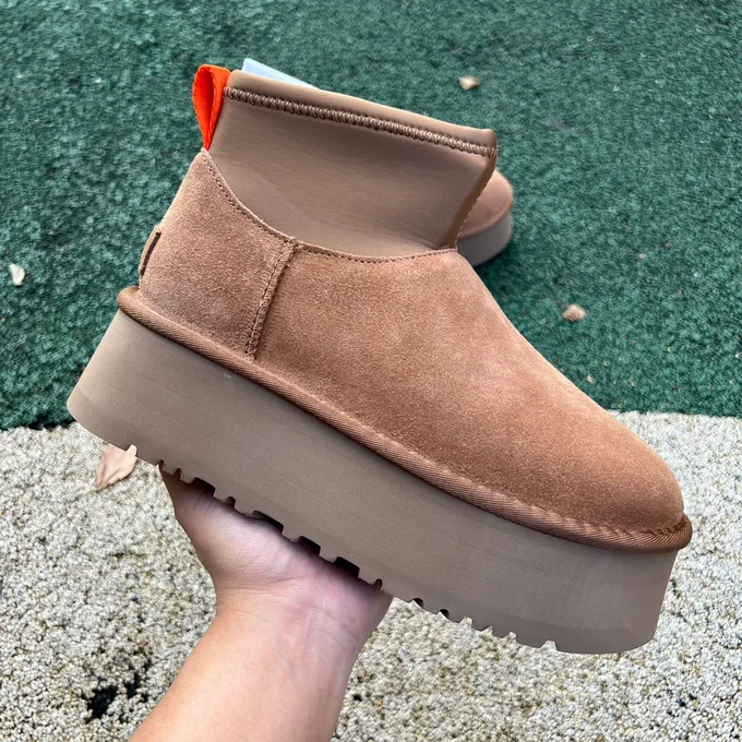 UGG Brown Platform Mid-Top