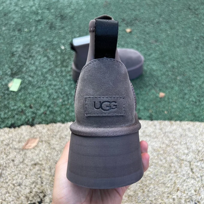 UGG Grey Platform Mid-Top