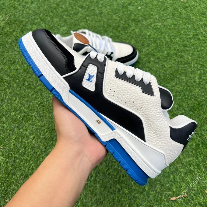 LOUIS VUITTON Trainer Black White Blue