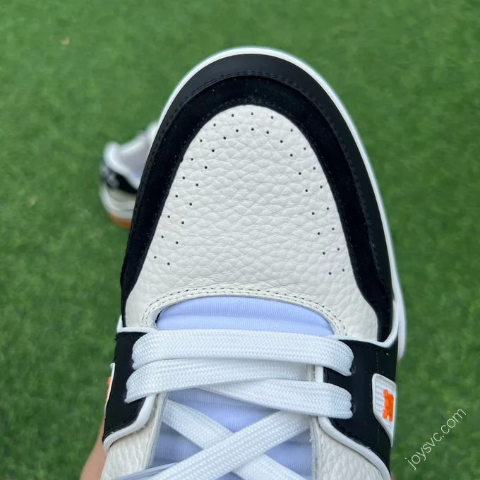 LOUIS VUITTON Trainer Black White Orange