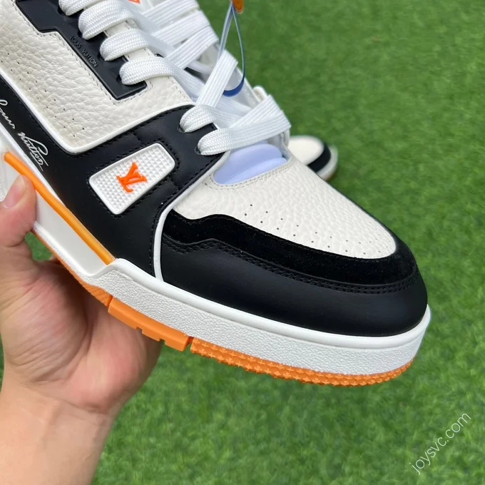 LOUIS VUITTON Trainer Black White Orange