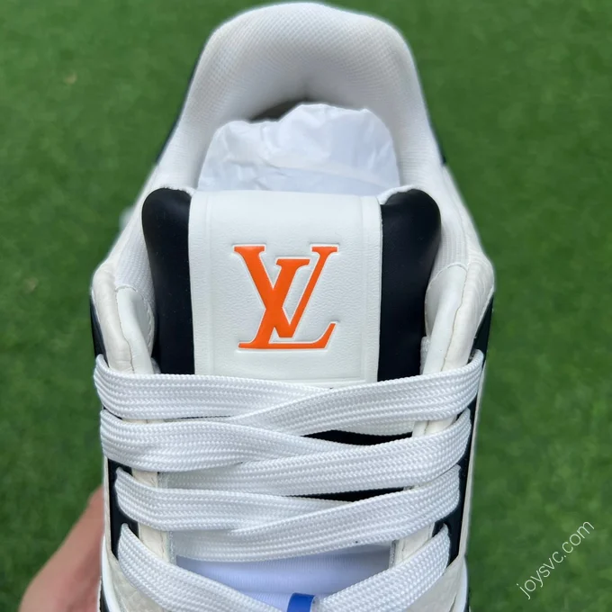 LOUIS VUITTON Trainer Black White Orange