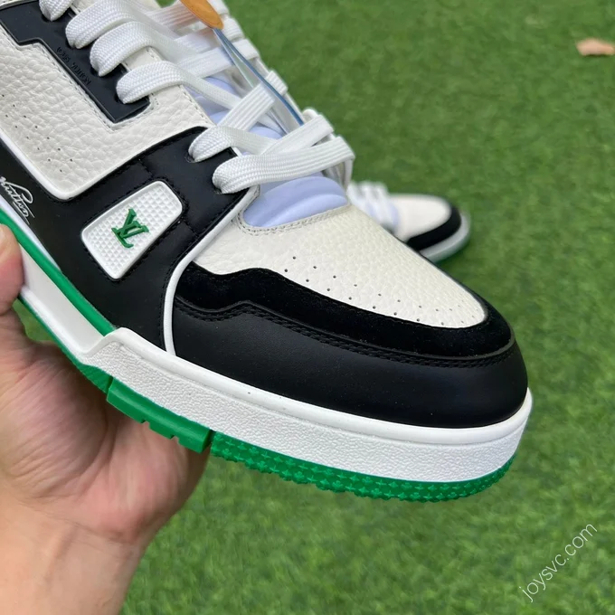 LOUIS VUITTON Trainer Black White Green