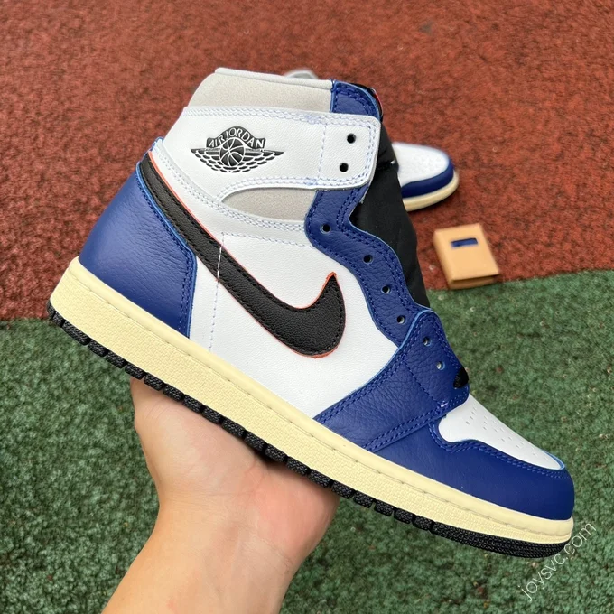 Air Jordan 1 White Blue Black High Sneakers DZ5485-100