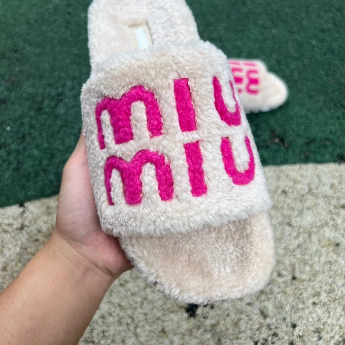 MIU MIU Fur Slides Various