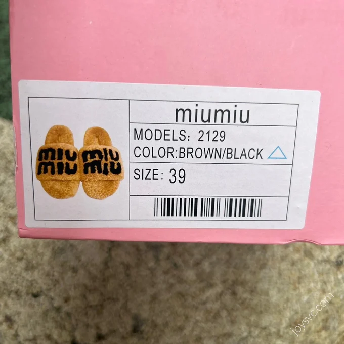 MIU MIU Fur Slides Various