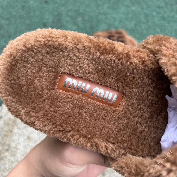 MIU MIU Fur Slides Various