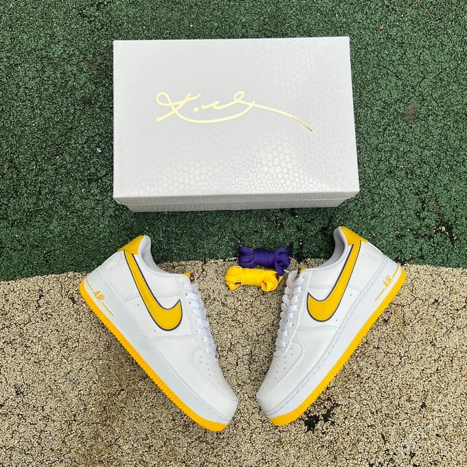 Nike Air Force 1 Yellow White