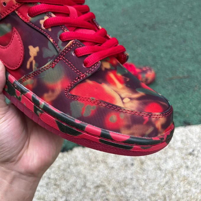 The Wizard of Oz x Nike SB Dunk Low Red Camo FZ1291-600