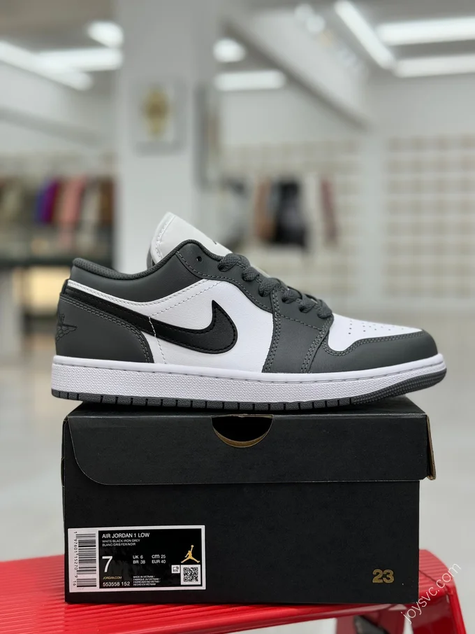 AJ1 Low Elephant Grey White 553558-152