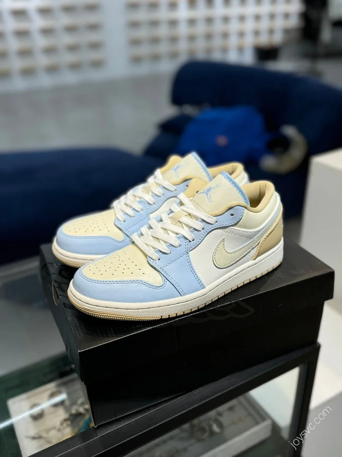 AJ1 Low White Blue Yellow HQ4186-111