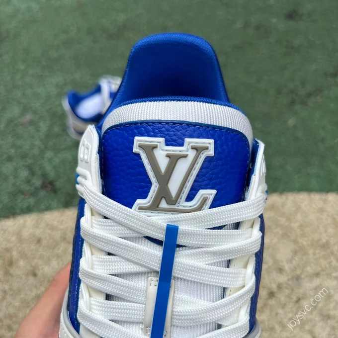 LOUIS VUITTON Trainer White Blue Grey