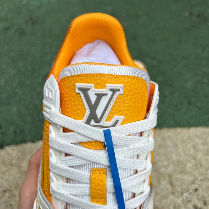 LOUIS VUITTON Trainer White Yellow Grey