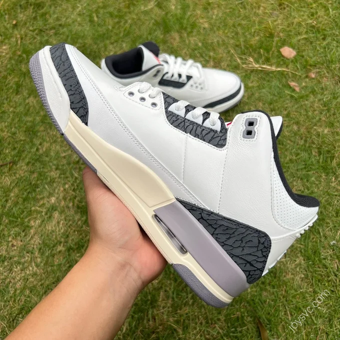 Air Jordan 3 White Grey Black CT8532-106