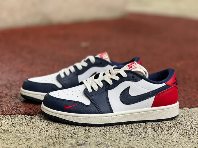 Air Jordan 1 Low OG PE White Blue Red HQ2993-100