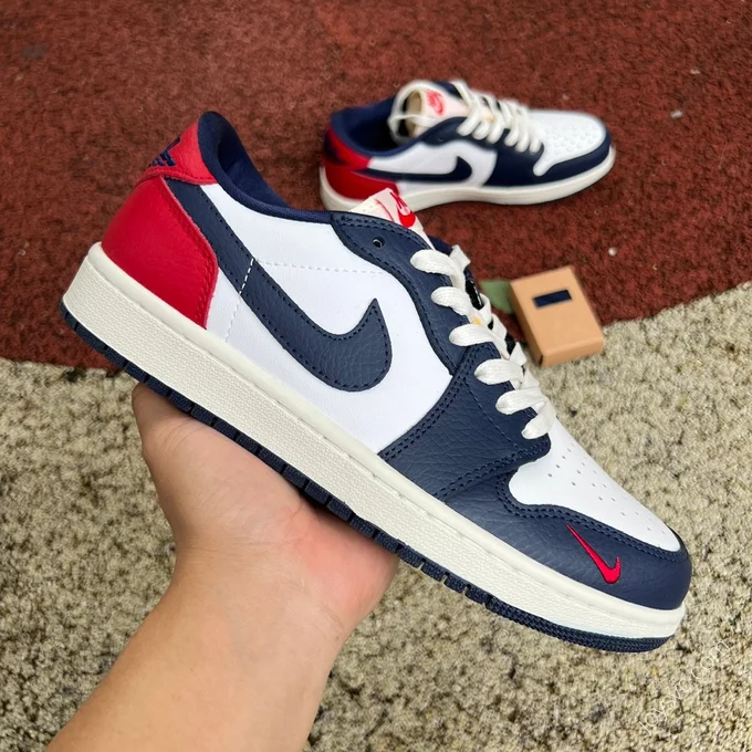 Air Jordan 1 Low OG PE White Blue Red HQ2993-100