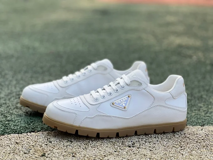 Prada White Leather