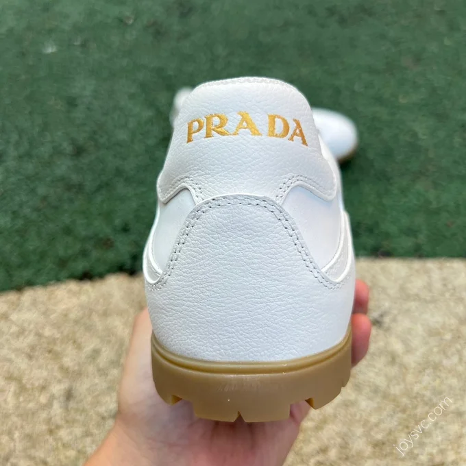 Prada White Leather