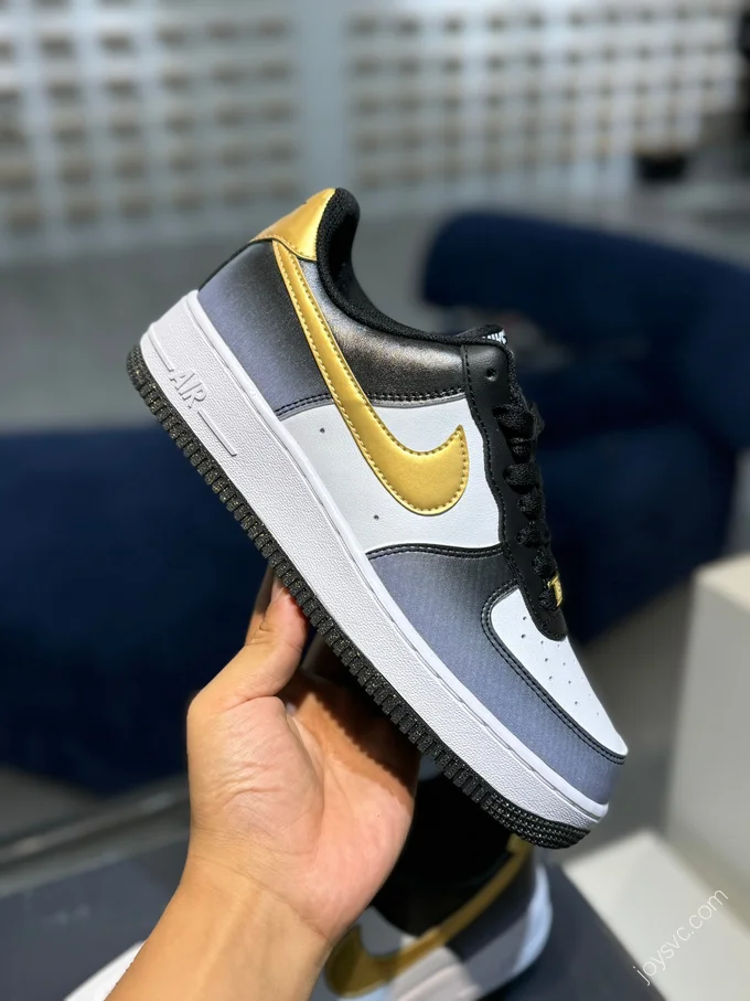 Nike Air Force 1 Gold Black White HJ9128-100