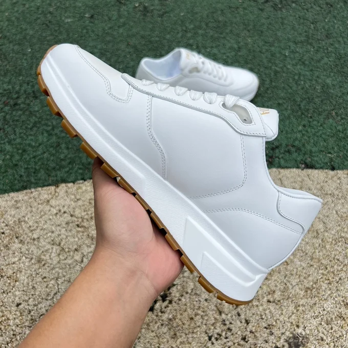 Prada White Leather