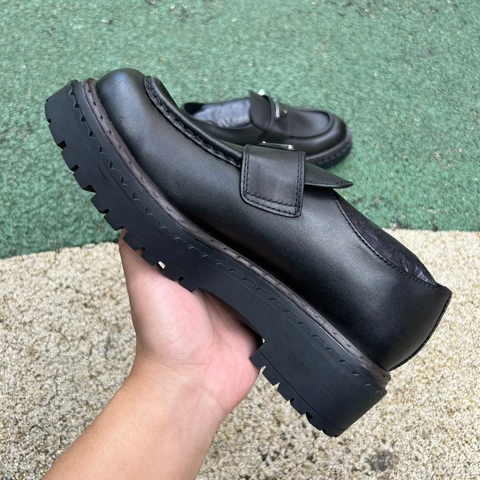 Prada Black Leather Loafers