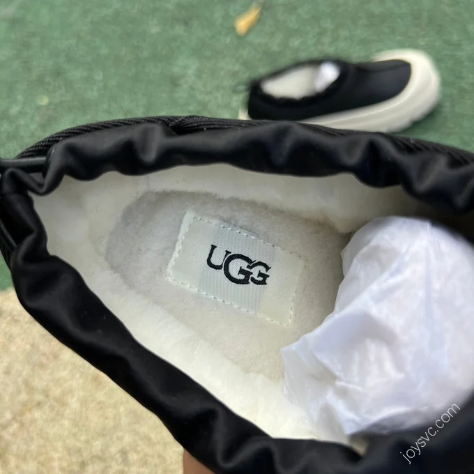 UGG Black White Leather