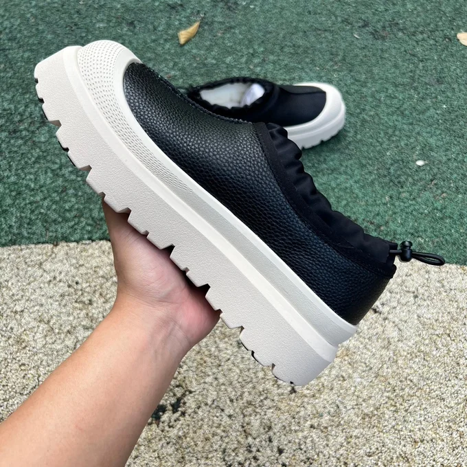 UGG Black White Leather