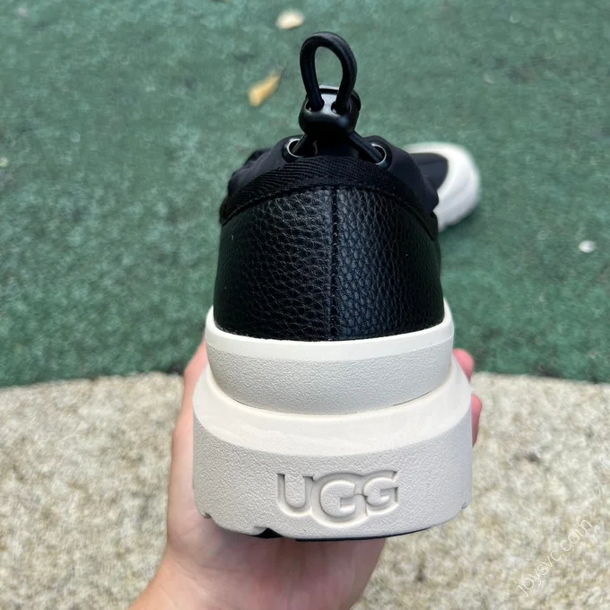 UGG Black White Leather