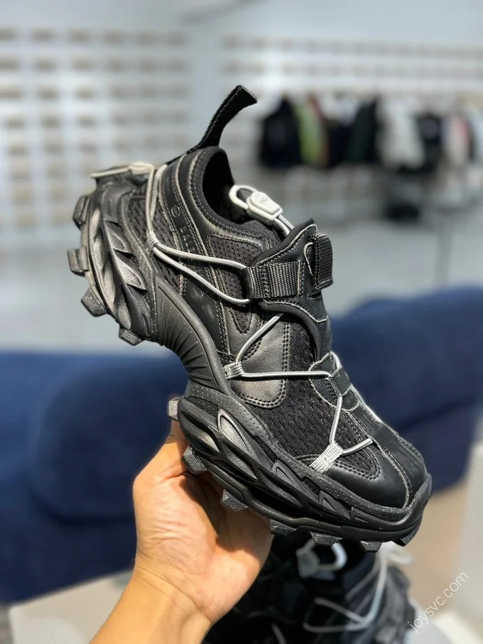 Balenciaga 18XL Hiking Boots Black