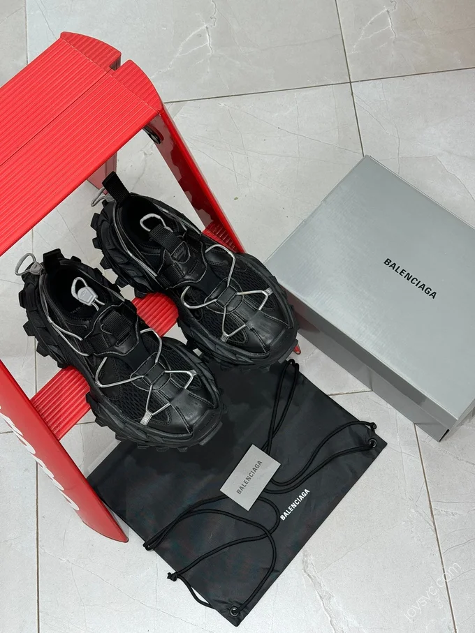 Balenciaga 18XL Hiking Boots Black