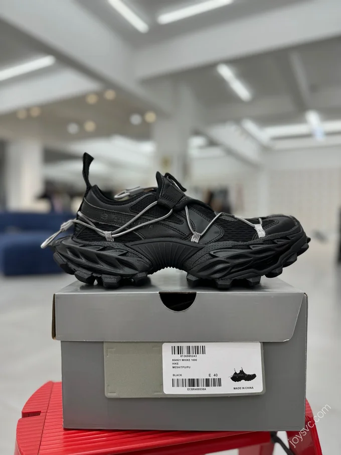 Balenciaga 18XL Hiking Boots Black