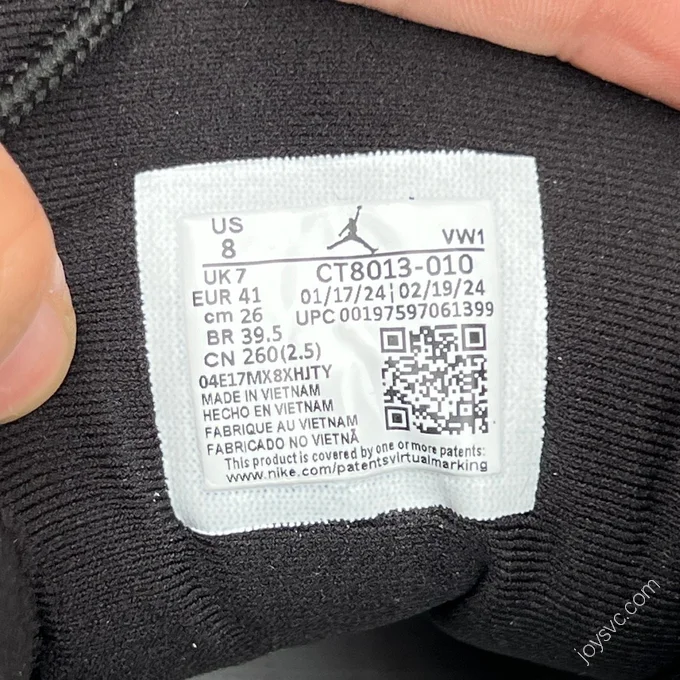Air Jordan 12 Grey Black CT8013-010