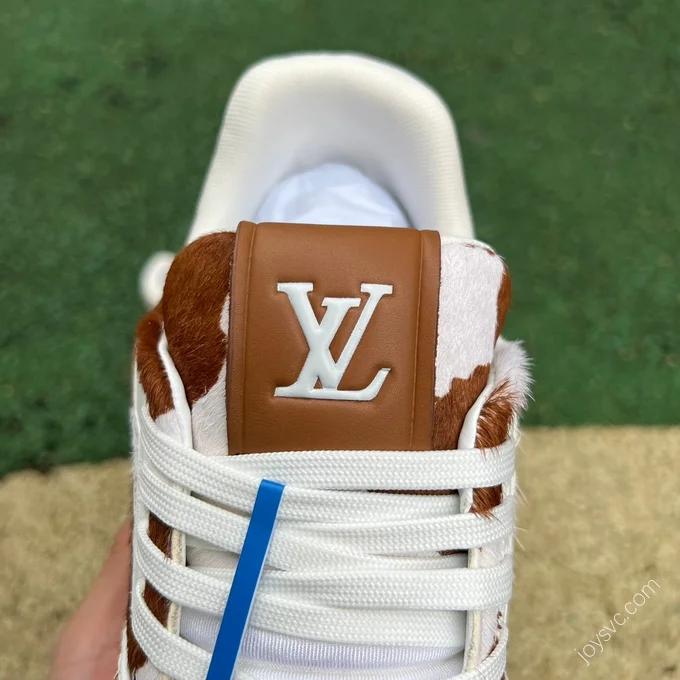 LOUIS VUITTON Trainer White Brown