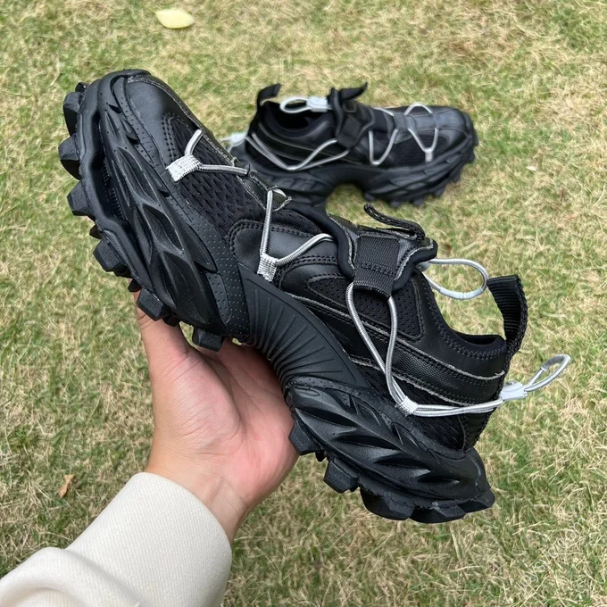 Balenciaga 18XL Hiking Boots Black