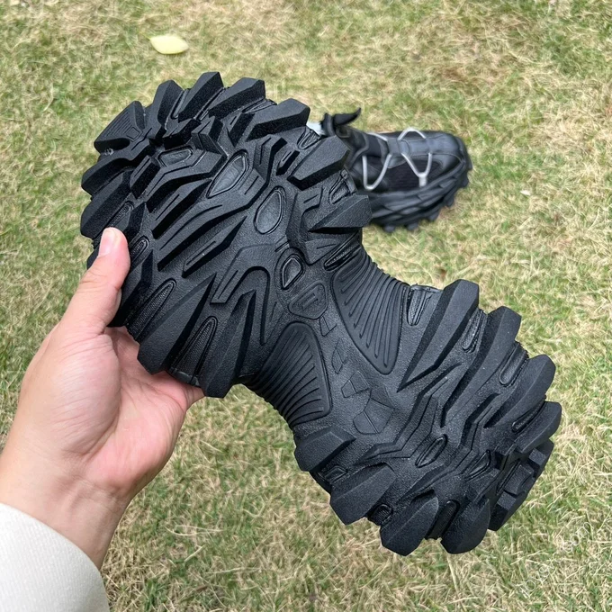 Balenciaga 18XL Hiking Boots Black