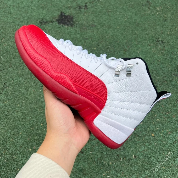 Air Jordan 12 White Red Sneakers CT8013-116