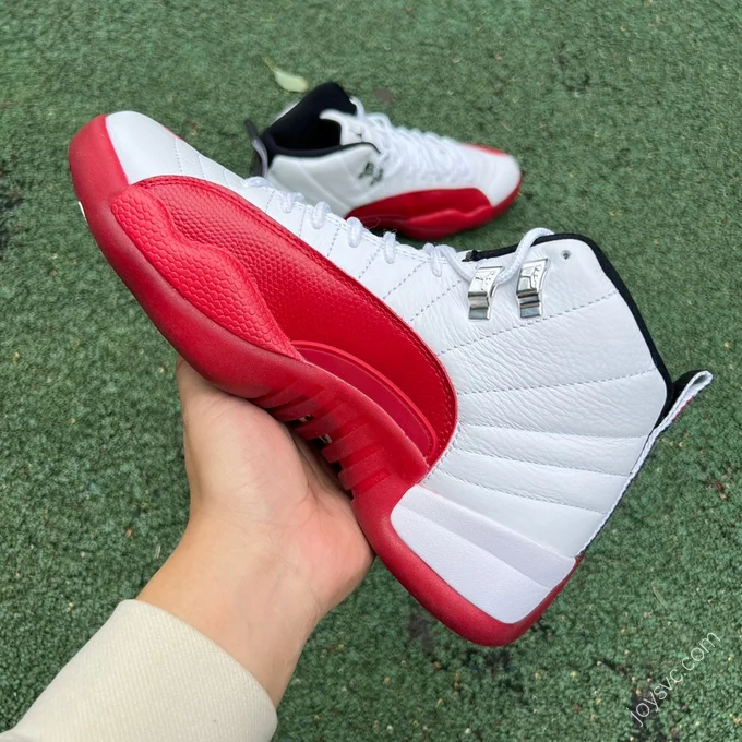 Air Jordan 12 White Red Sneakers CT8013-116