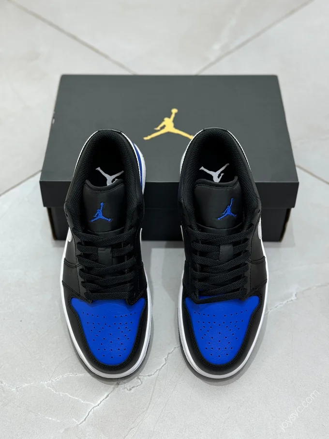 AJ1 Low Black Blue White 553558-042