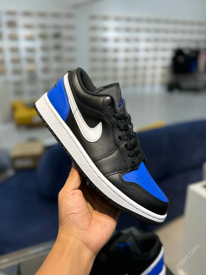 AJ1 Low Black Blue White 553558-042