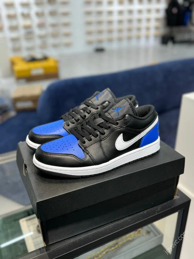 AJ1 Low Black Blue White 553558-042