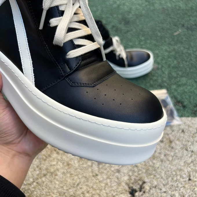 Rick Owens Black White High-Top