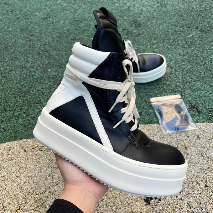 Rick Owens Black White High-Top