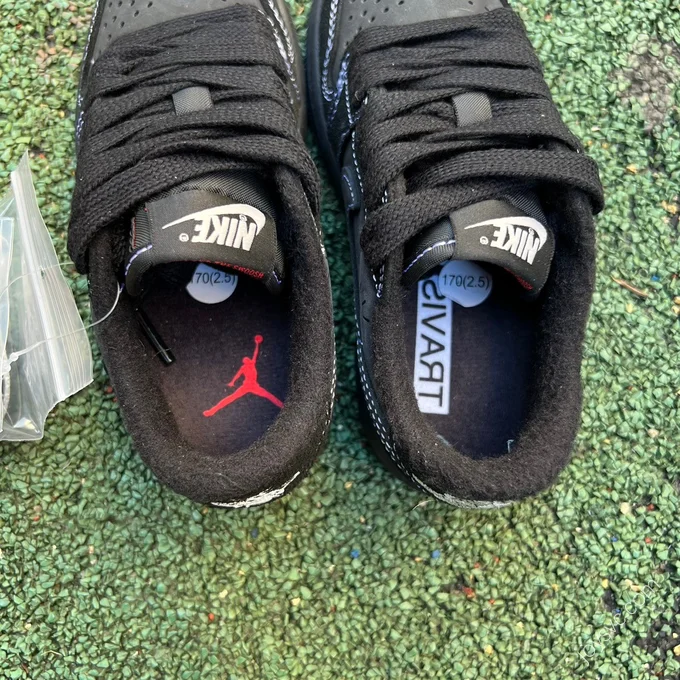 Travis Scott x Air Jordan 1 Low Black Kids DO5442-001